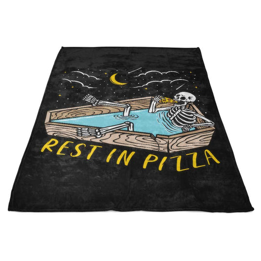 Rest in Pizza - Fleece Blanket