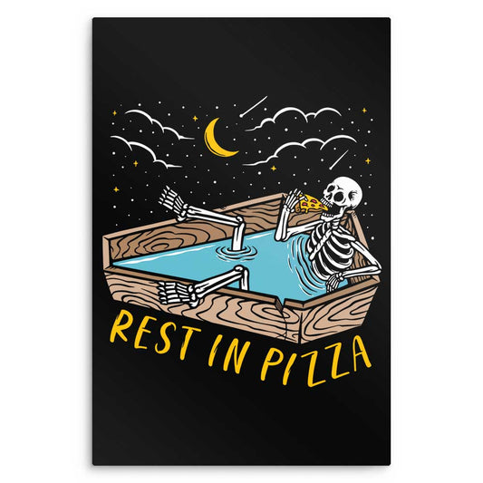 Rest in Pizza - Metal Print