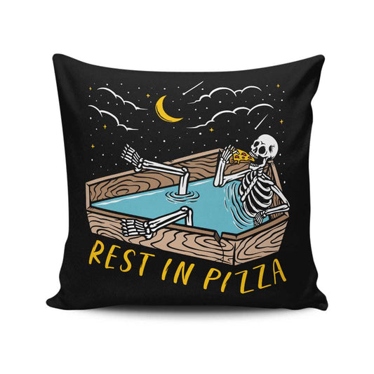 Rest in Pizza - Throw Pillow