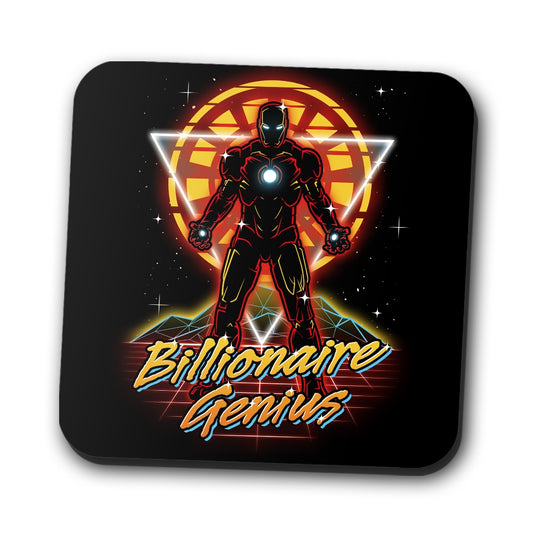 Retro Billionaire Genius - Coasters