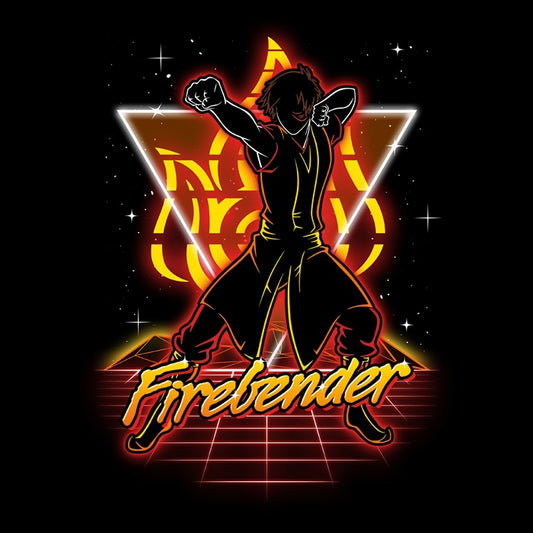 Retro Firebender - Fleece Blanket