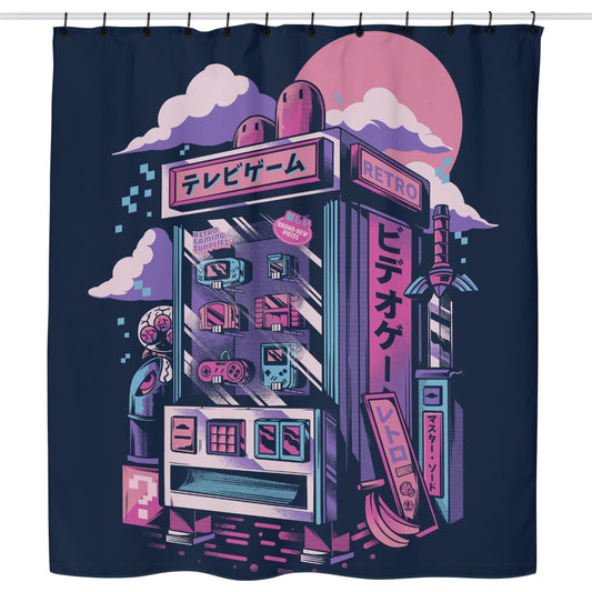 Retro Gaming Machine - Shower Curtain