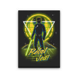 Retro Rebel Jedi - Canvas Print