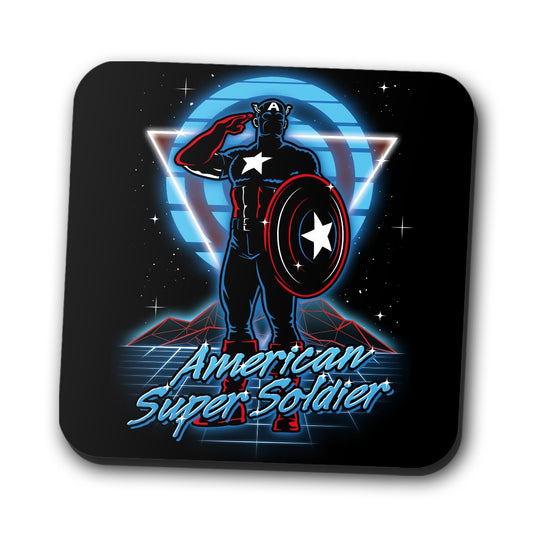 Retro Super Soldier - Coasters