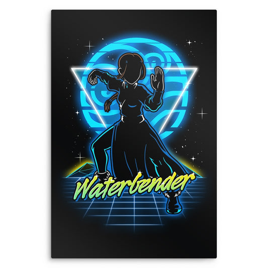 Retro Waterbender - Metal Print