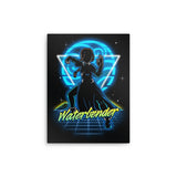 Retro Waterbender - Metal Print