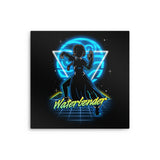 Retro Waterbender - Metal Print