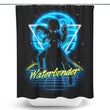 Retro Waterbender - Shower Curtain