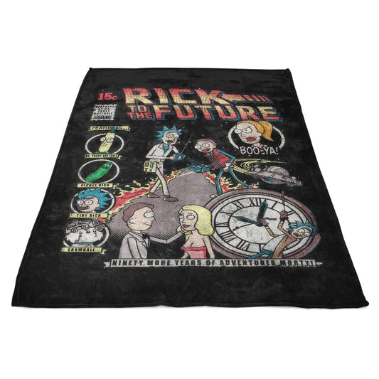 Rick to the Future - Fleece Blanket