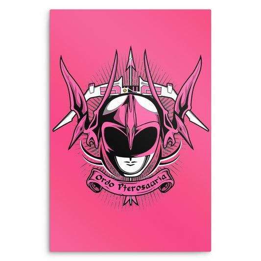 Rosea Ordo Pterosauria - Metal Print