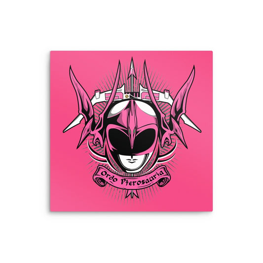 Rosea Ordo Pterosauria - Metal Print