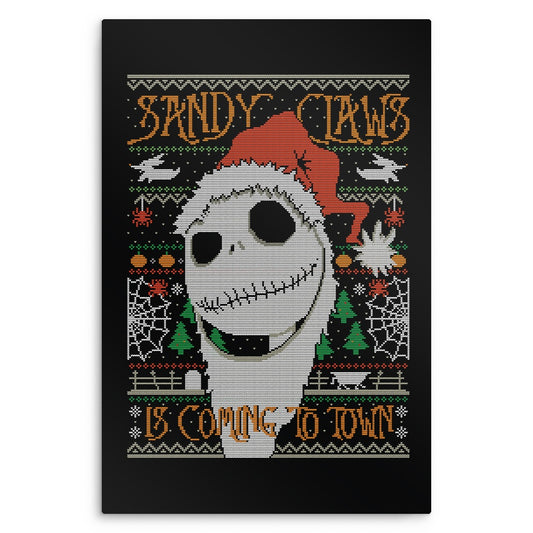 Sandy Claws - Metal Print