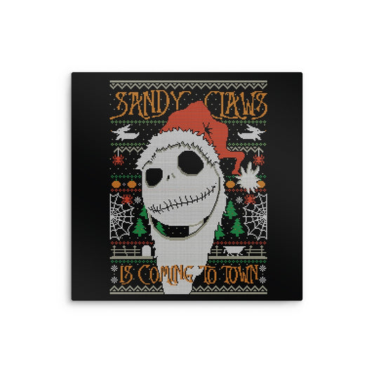 Sandy Claws - Metal Print