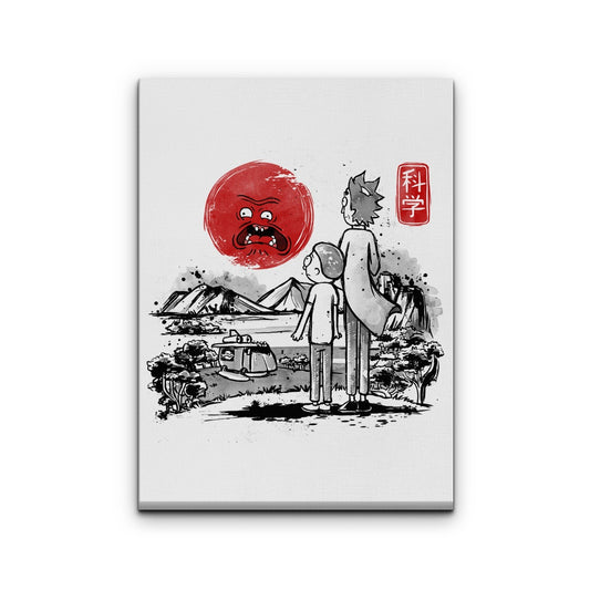 Screaming Red Sun - Canvas Print