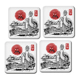 Screaming Red Sun - Coasters