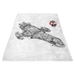 Serenity Sumi-e - Fleece Blanket