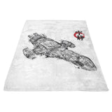 Serenity Sumi-e - Fleece Blanket