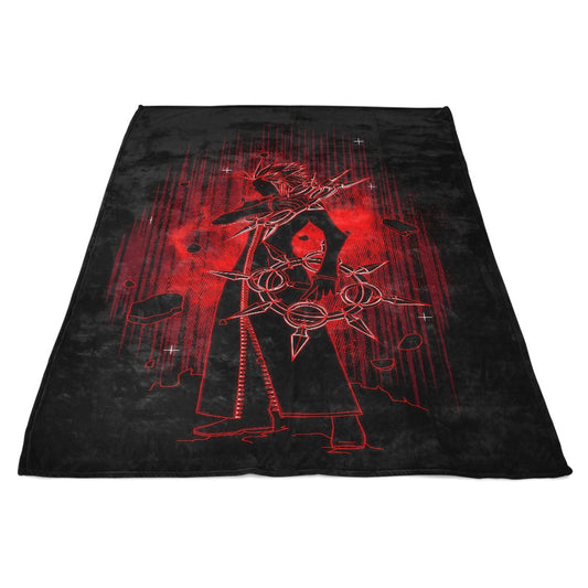 Shadow of the Flames - Fleece Blanket