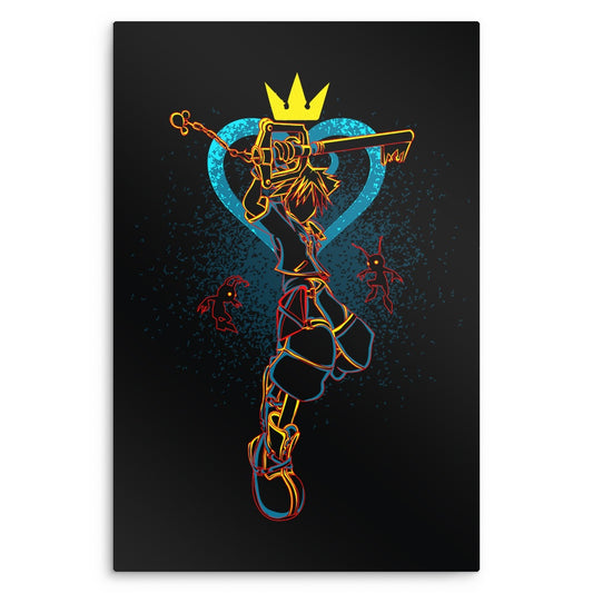 Shadow of the Keyblade - Metal Print