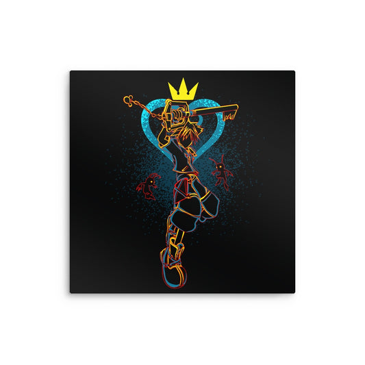 Shadow of the Keyblade - Metal Print