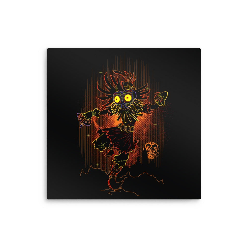 Shadow of the Mask - Metal Print