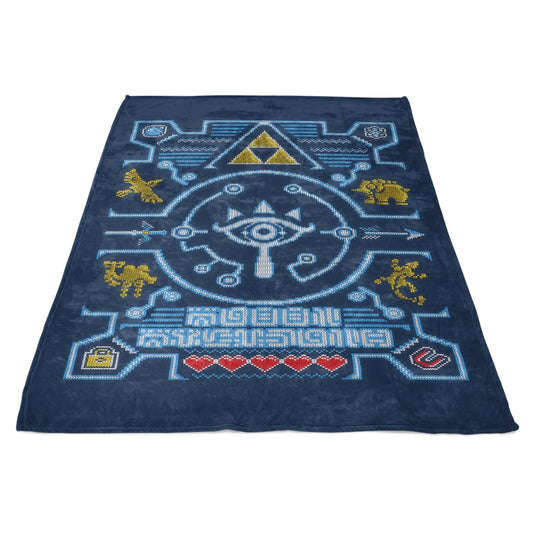 Sheikah Sweater - Fleece Blanket