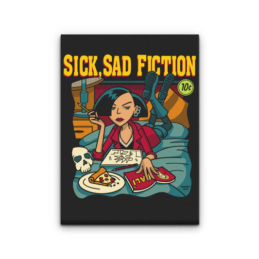 Sick, Sad Fiction - Canvas Print