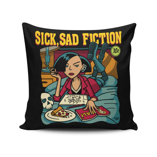 Sick, Sad Fiction - Throw Pillow