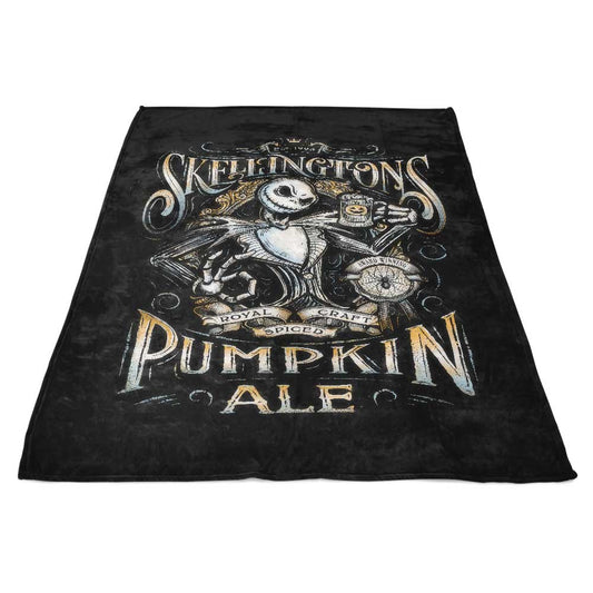 Skellington's Pumpkin Ale - Fleece Blanket