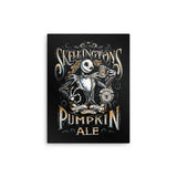 Skellington's Pumpkin Ale - Metal Print