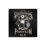 Skellington's Pumpkin Ale - Metal Print