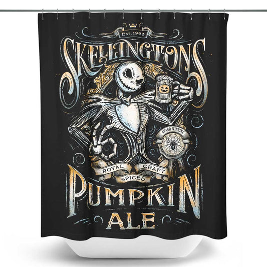 Skellington's Pumpkin Ale - Shower Curtain