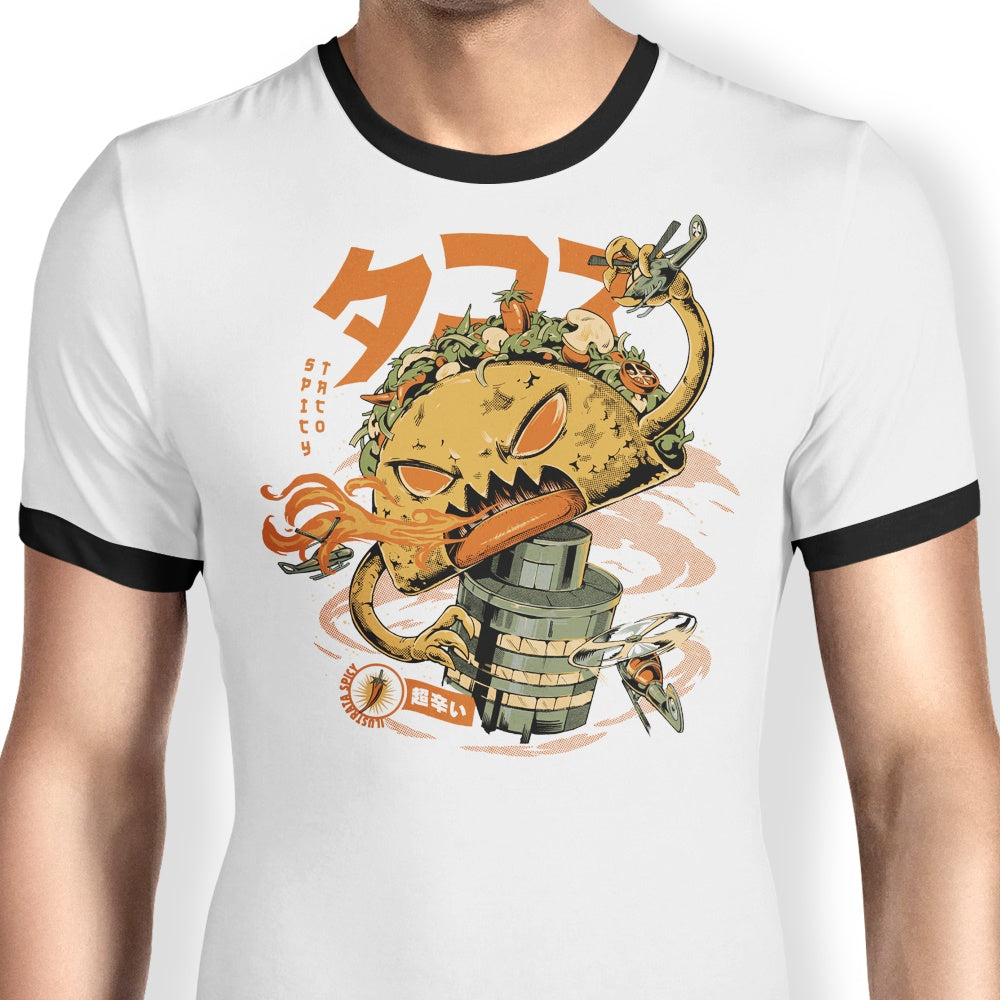 Spicy Taco Kaiju - Ringer T-Shirt