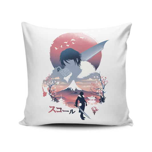 Squall Ukiyo-e - Throw Pillow