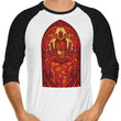 Stained Glass Vengeance - 3/4 Sleeve Raglan T-Shirt