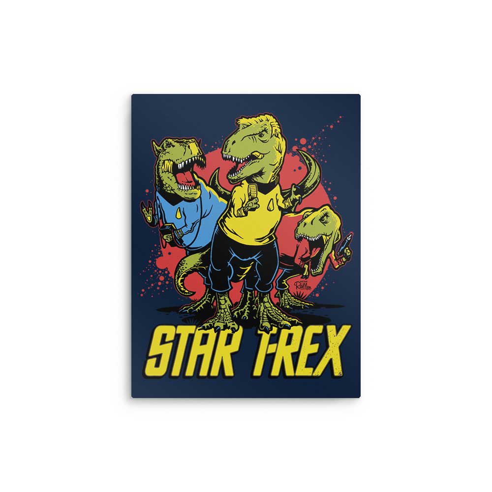 Star T-Rex - Metal Print