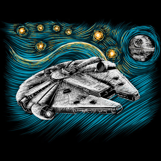 Starry Falcon - Fleece Blanket