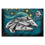 Starry Falcon - Metal Print