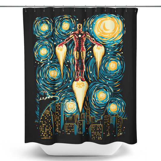 Starry Iron - Shower Curtain