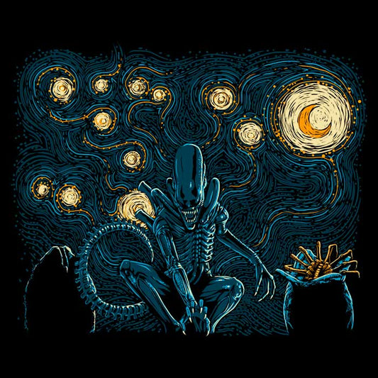 Starry Xenomorph - Throw Pillow