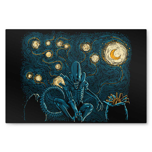 Starry Xenomorph - Metal Print