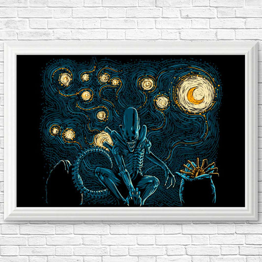 Starry Xenomorph - Posters & Prints