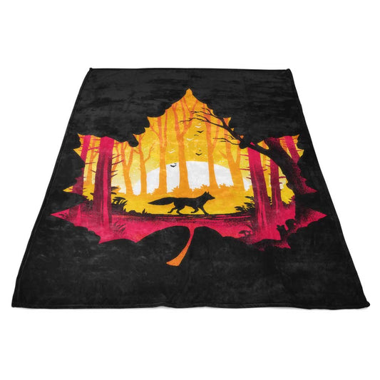 Sunset Fox - Fleece Blanket