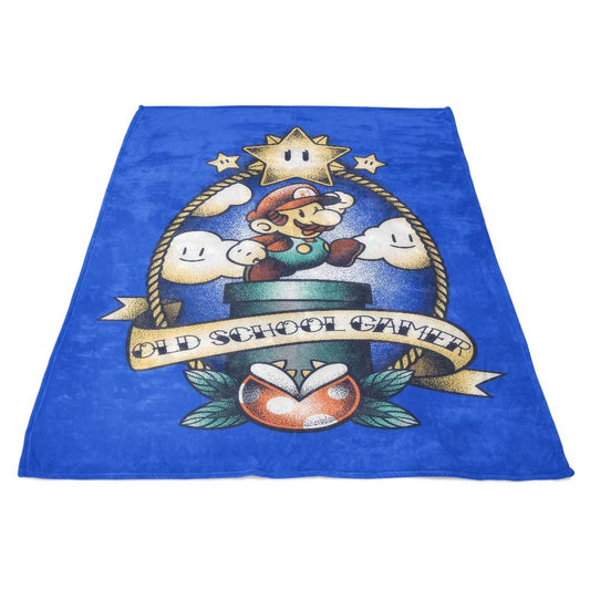 Super Old School Gamer - Fleece Blanket