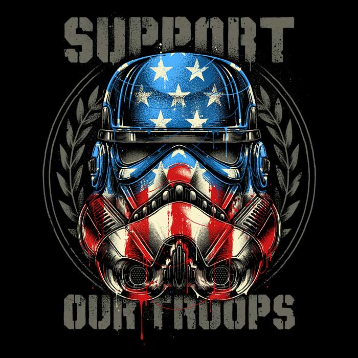 Support Our Troops - Canvas Print