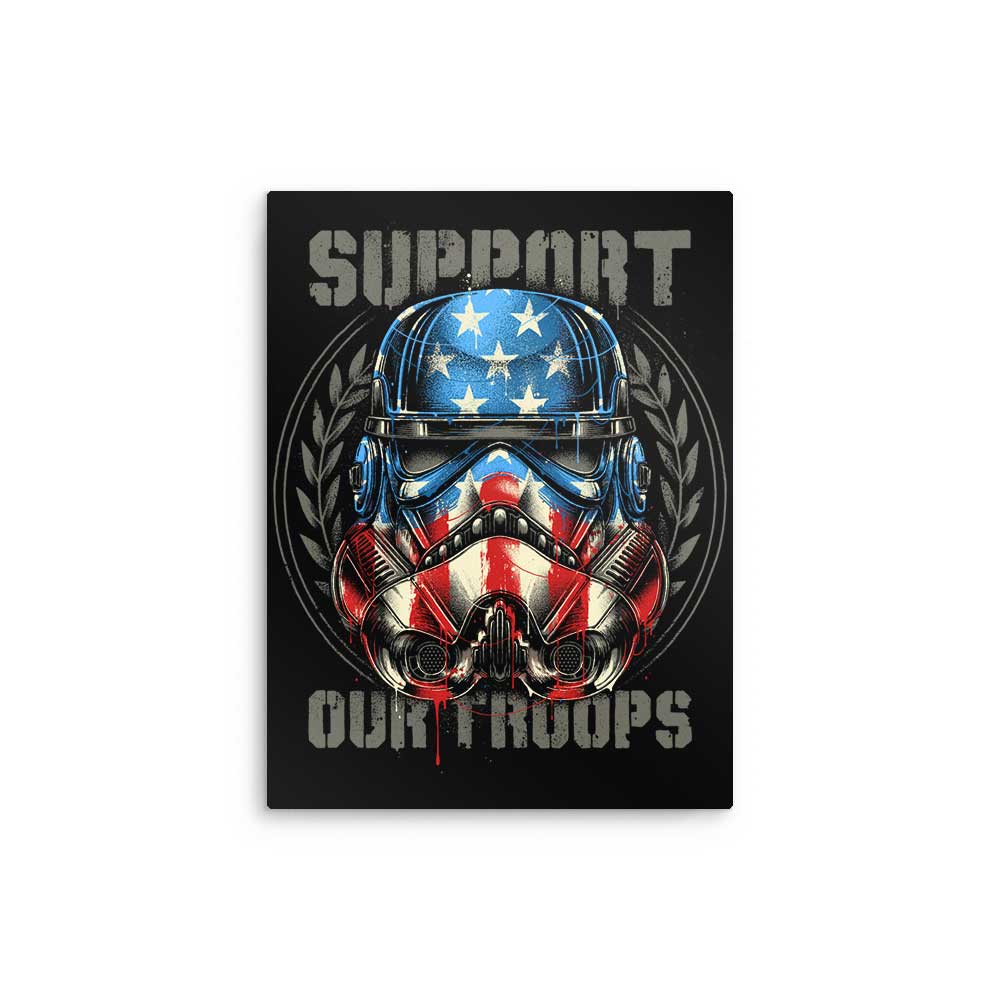 Support Our Troops - Metal Print