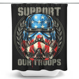 Support Our Troops - Shower Curtain