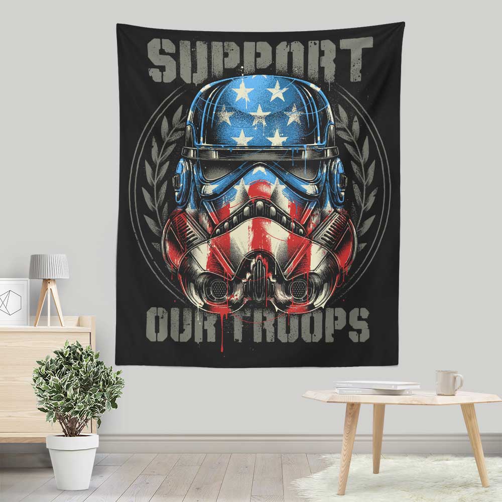 Support Our Troops - Wall Tapestry