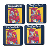 Supportive Shark Man - Coasters