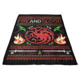 Sweater of Dragons - Fleece Blanket